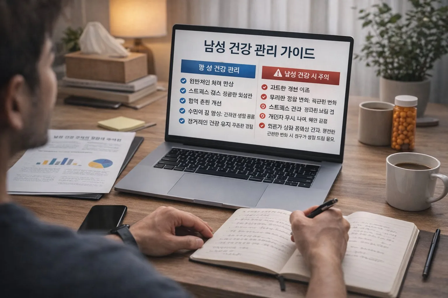 남성 건강 관리의 장점과 주의할 점